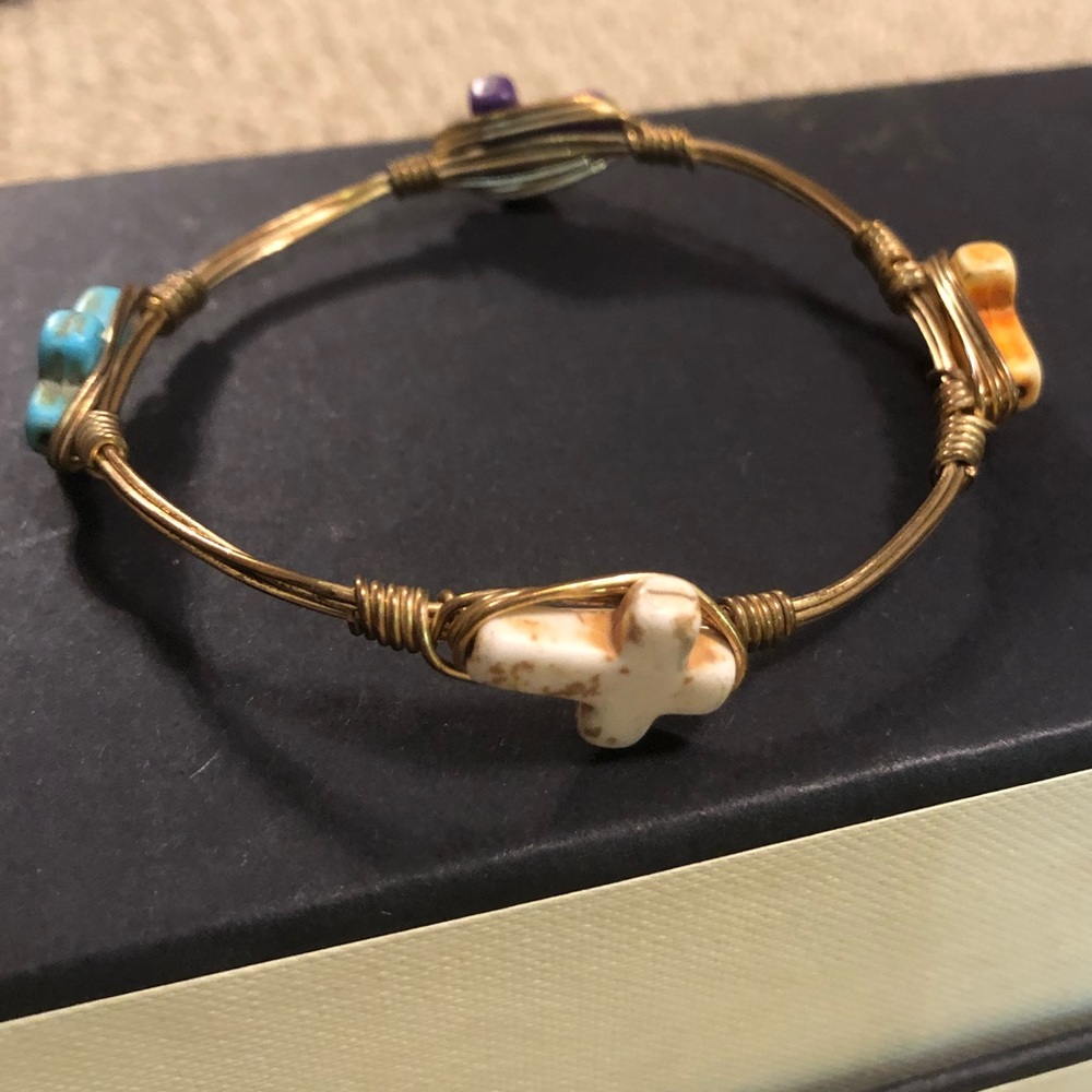 Wired cross bracelet